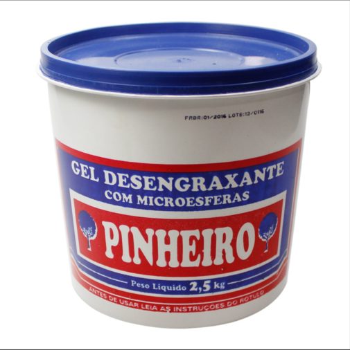 3 Pastas Gel Desengraxante Com Microesferas Pinheiro 2,5 Kg